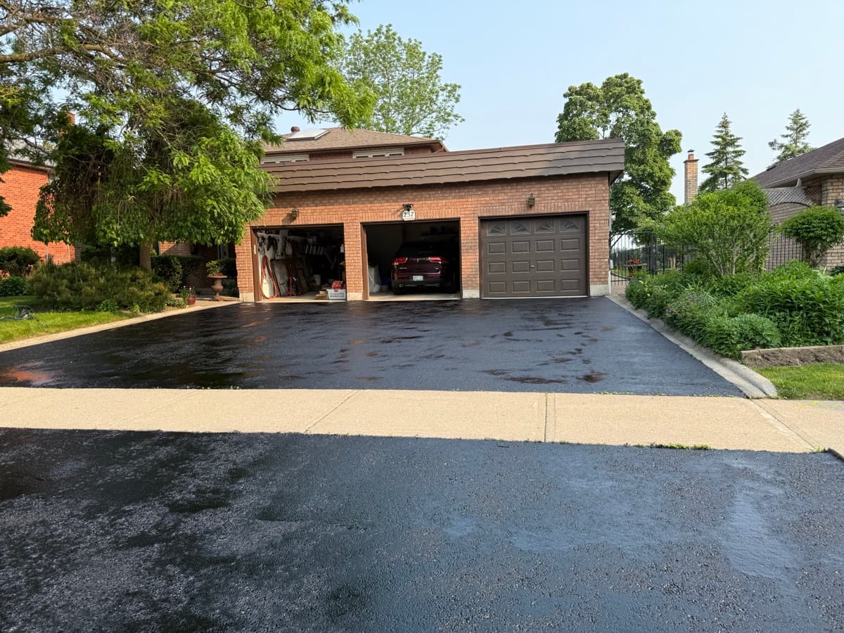 After: Residential driveway — faded to like-new