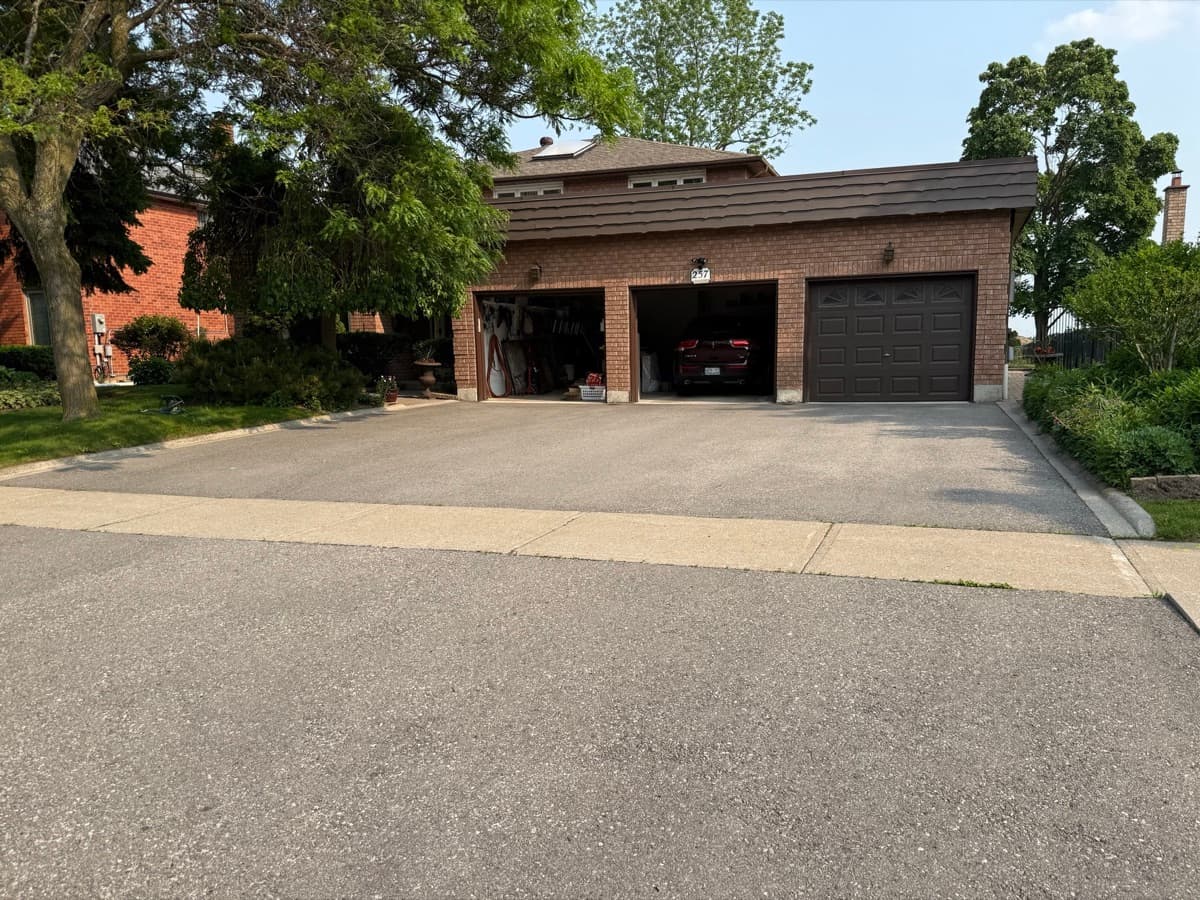 Before: Residential driveway — faded to like-new